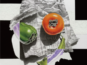 今野裕結　『黒変面の移ろい』  （Black backgrounds changes）