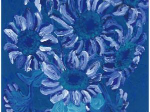 阿部貴志　「青い向日葵の花瓶」