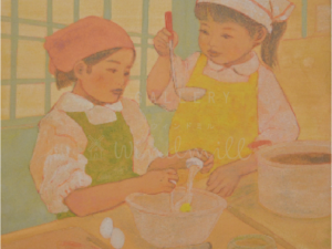 川村香月　『お料理』（Cooking）